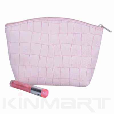 Croco Cosmetic Pouch Monogrammed